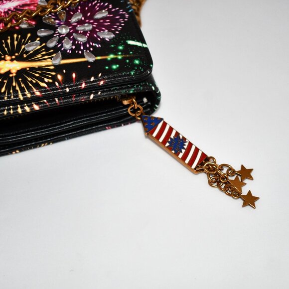 Betsey Johnson Spark Joy Wallet Crossbody Bag in Black/Multi # BJ37090N NWT - Picture 7 of 8